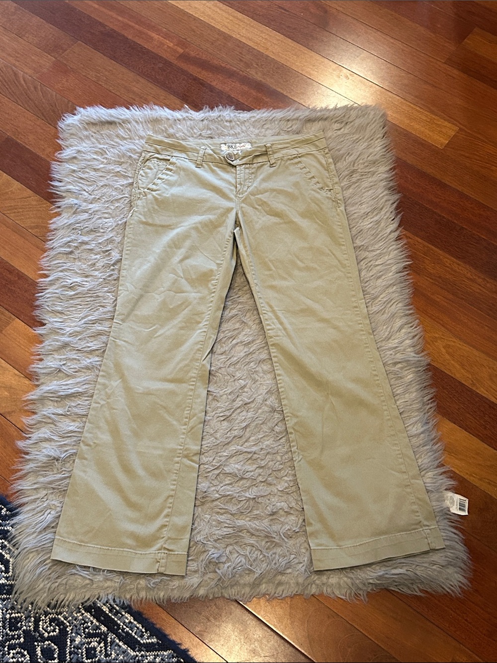BKE Casuals Vintage Khaki Low Rise Flare-Leg Khakis